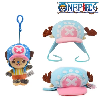 Anime One Piece Tony Tony Chopper Kawaii Czapki Pluszowe Zabawki Cosplay Bawełniana Czapka Ciepła Zimowa Czapka Unisex Prezenty Breloczek Akcesoria
