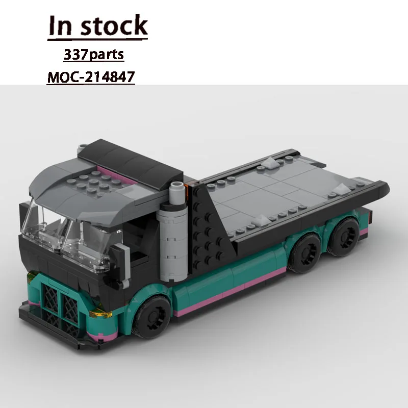 

MOC-214847City New Car Transport Truck Building Block Model, 337Parts, Toy Gift for Boys and Children for Birthday and Christmas