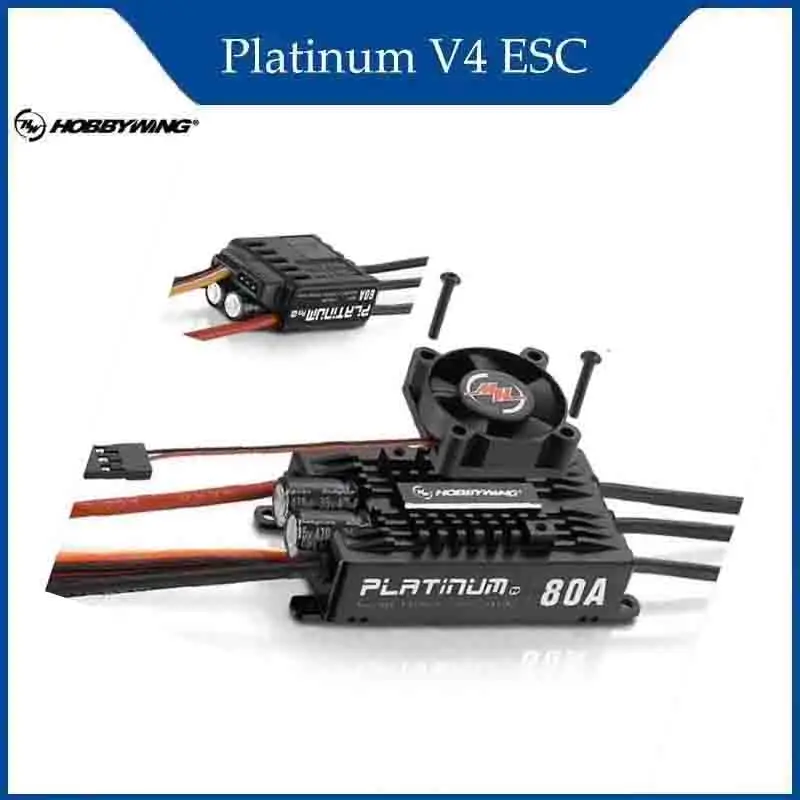

Hobbywing 3-6S Lipo Встроенный электронный регулятор скорости BEC для самолета Platinum RC Tool V4 25A 40A 60A 80A 120A Бесщеточный ESC