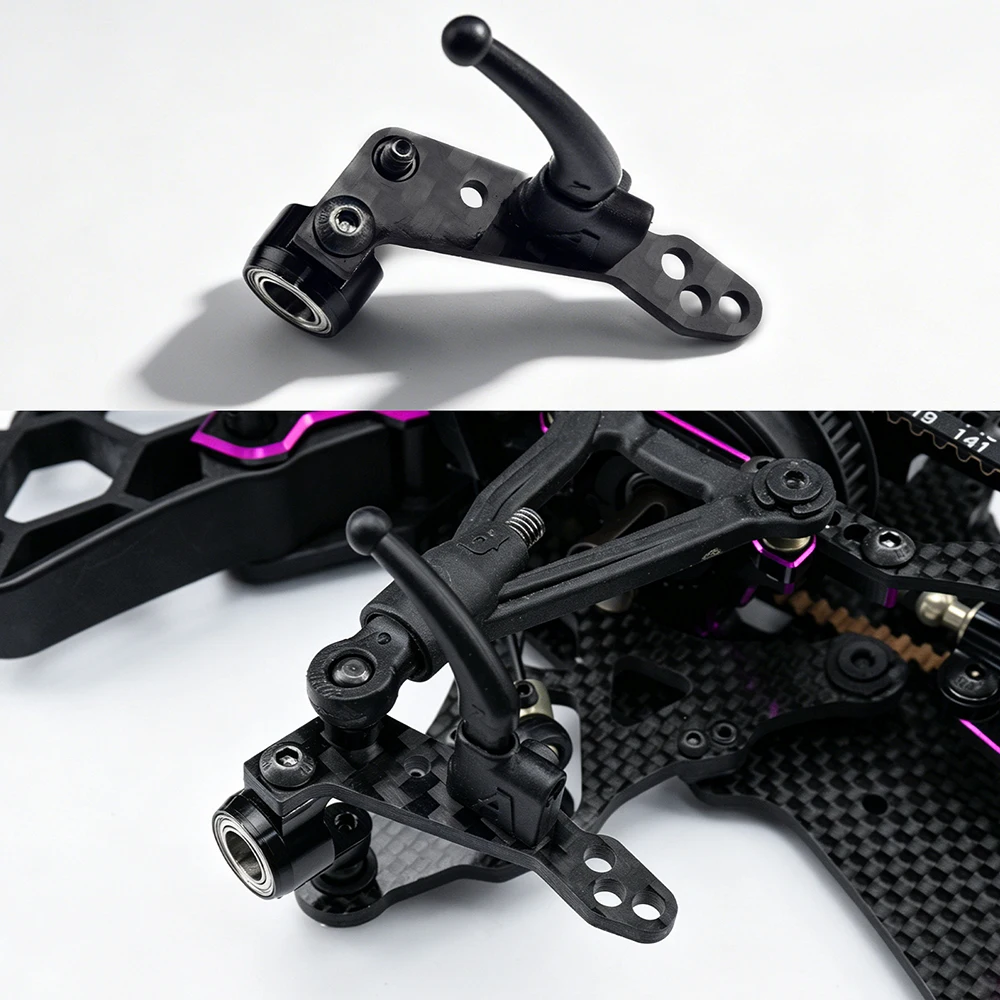 YEAHRUN Carbon Fiber Universal Front Rear Steering Arm for Sakura Cero Ultra 1/10 RC Drift Car Upgrade Parts Accessories