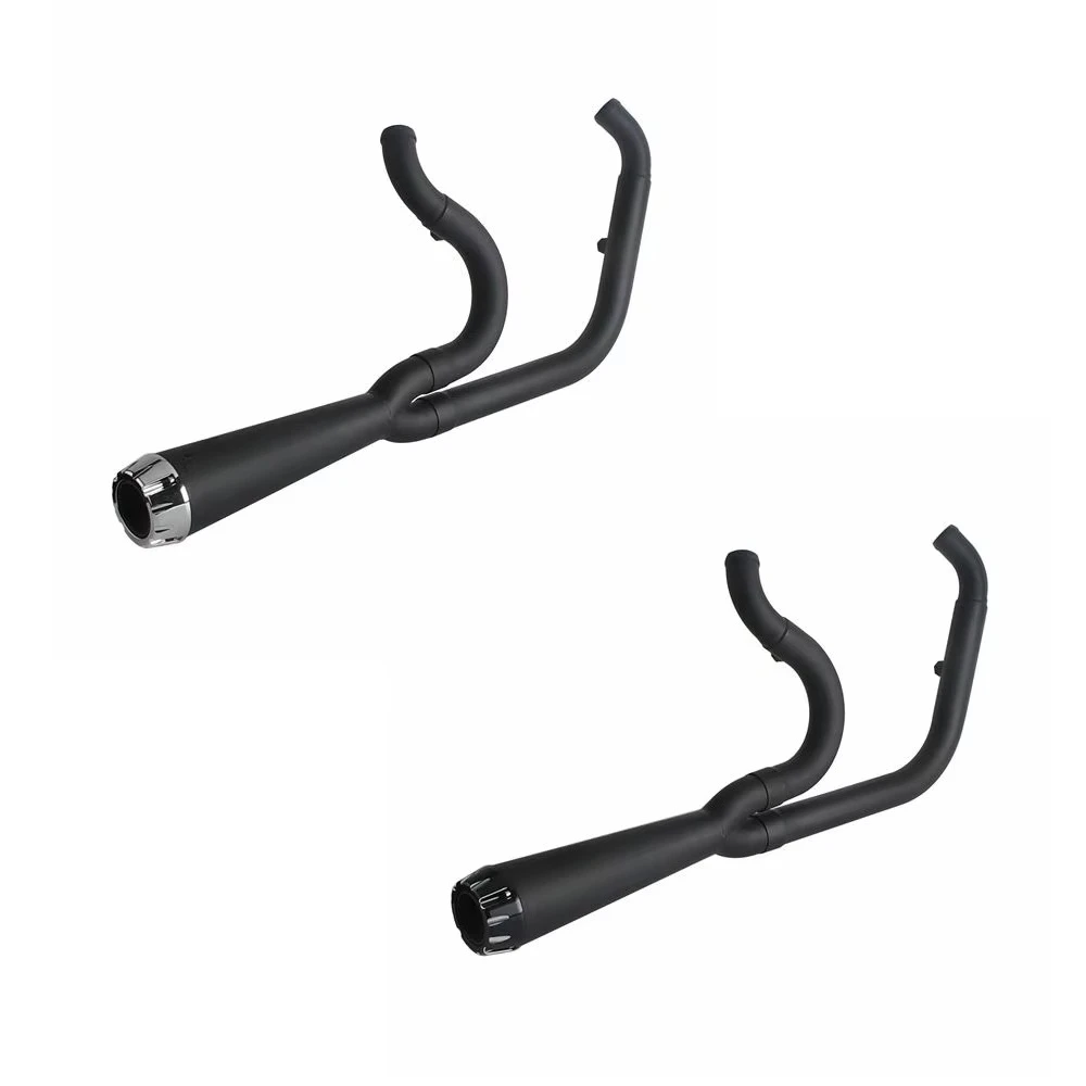 Motorcycle 304 Stainless Steel 2 in 1 Full Exhaust Muffler System for  Low Rider S ST Fat Street Bob Models 18-25