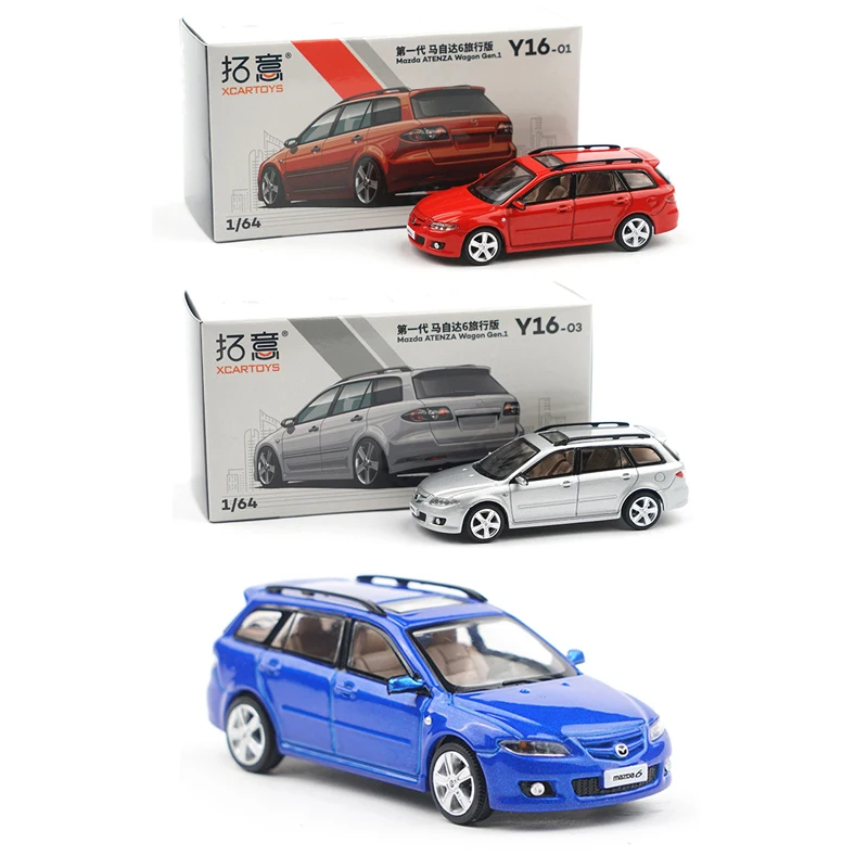 XCARTOYS1:64 Mazda6 station wagon red alloy car model toys, children decorate room gifts, children's Halloween Christmas toys