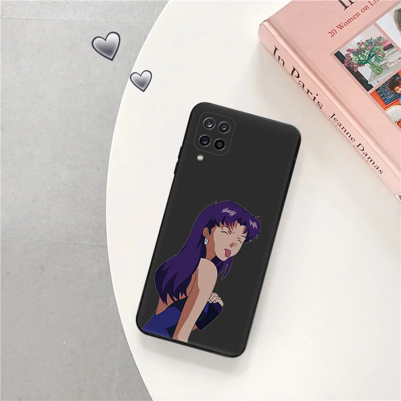 Phone Case for Samsung A31 A32 A33 A34 A51 A52 A53 A54 A71 A52S A72 A73 4G 5G Cute Neons E-Evangelion Shell Black Cases Cover