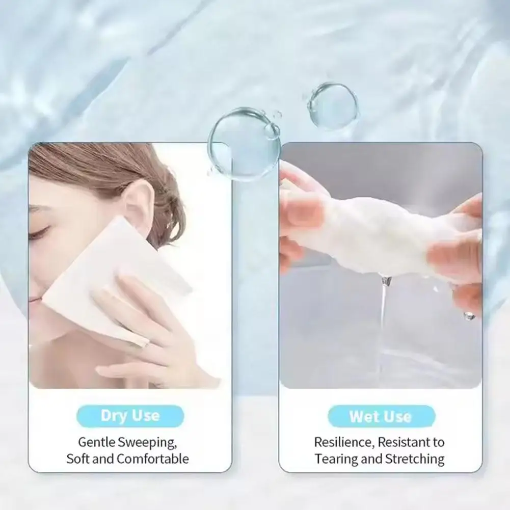 30pcs/bag Thickened Disposable Face Towel 100% Cotton Pearl Cotton Reusable Cleansing Dry Wet Makeup Remover Soft Fabric Travel