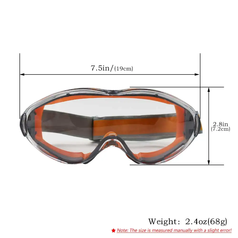 High-Quality Safety Goggles for Chemical Protection Splash-Proof Silicone Dual-Color Large Coverage Eyewear