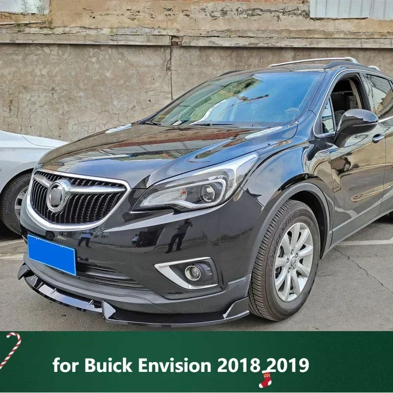 

New！ Splitter for Buick Envision 2018 2019 Front Skirts Bumper Spoiler Glossy Black Body Kit Accessories