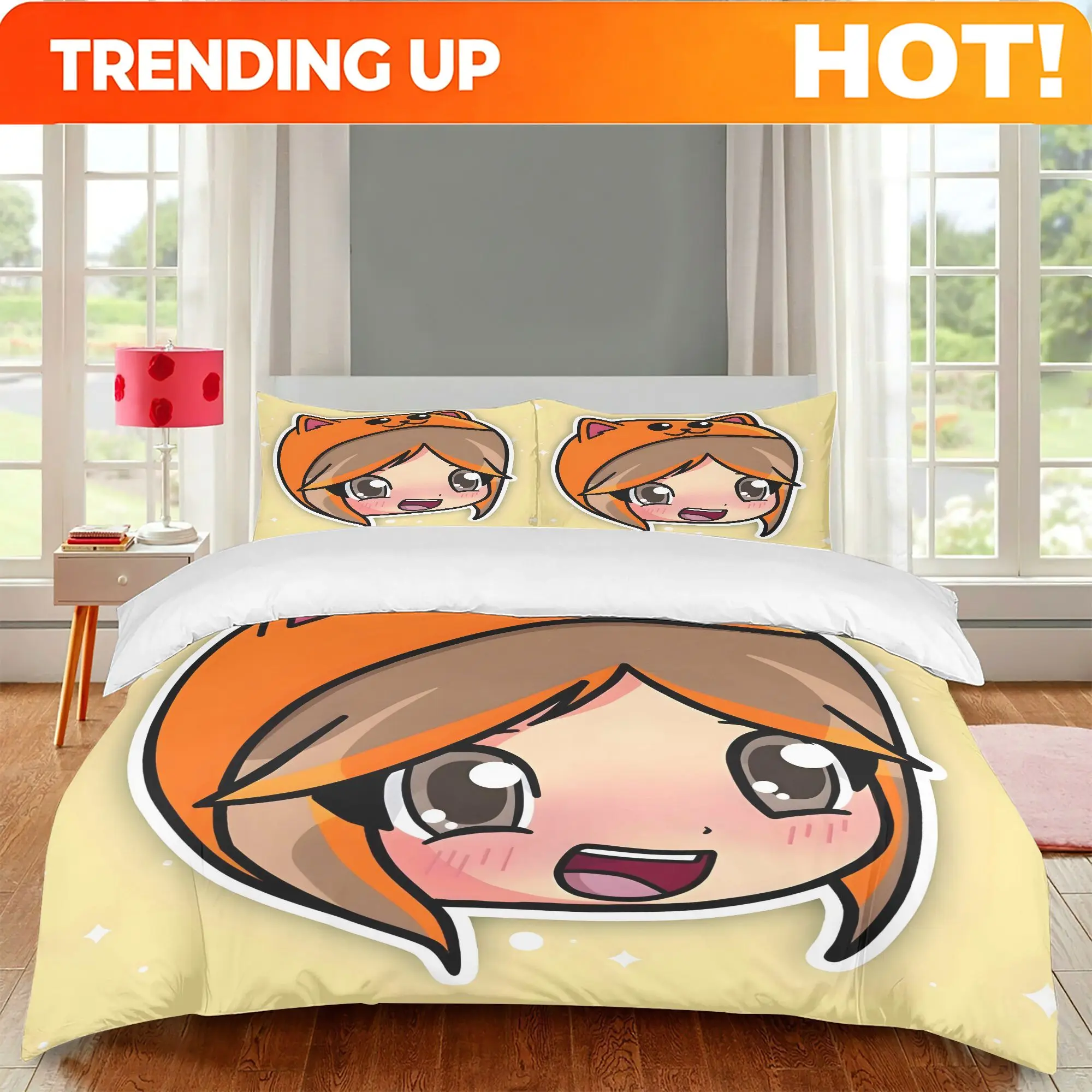 Customize The Lyna Vallejos Everyday 3pcs Bedding Is Perfect for Compact Rooms, Spacious Beds, Or Communal Areas, Featuring Unde