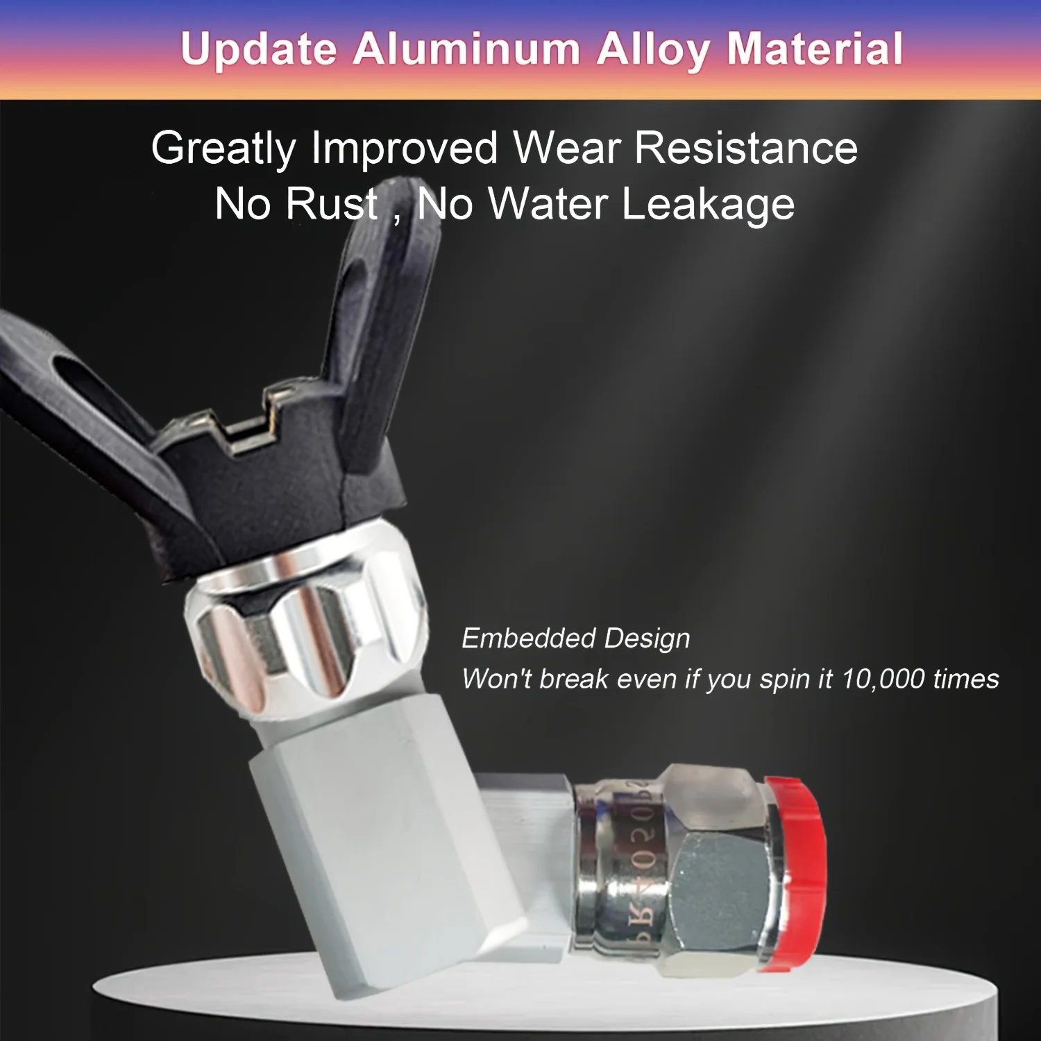 Airless spray gun swivel joint compatible with Graco 235486, 7/8 inch thread, 180-degree rotation.Fit for Spray Gun Accessories