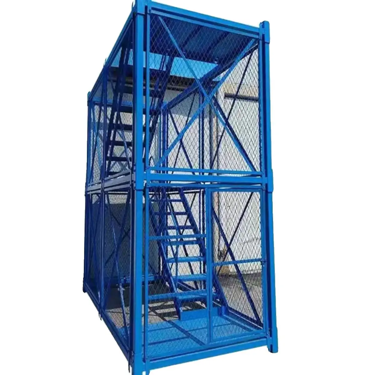 Bridge construction safety ladder cage foundation pit ladder, ladder cage accessories, cover beam operation platform