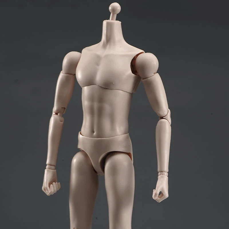 1/6 Męski Super Biały Elastyczny Anime Joint Body Model 28cm Figurka akcji Żołnierza Przegubowa lalka dla 1:6 Rzeźby głowy BJD