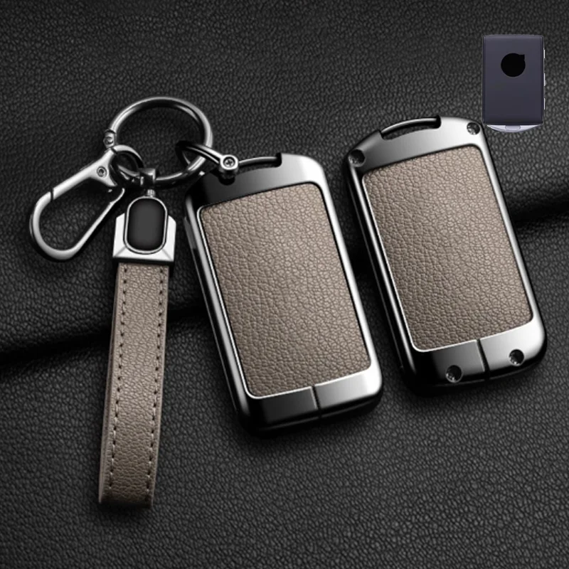 Zinc Alloy Goatskin for Volvo XC40 XC60 S90 XC90 V90 2017 2018 T5 T6 T8 Polestar2 Polestar1  Smart Remote Car Key Case Cover Fob