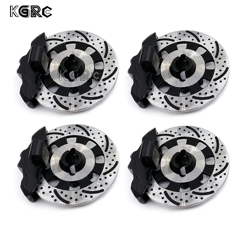 4 pcs Aluminum Brake Disc Drive Hub For 1/7 Unlimited Desert Racer UDR RC Car Simulate Metal Brake Ppads RC Car Part