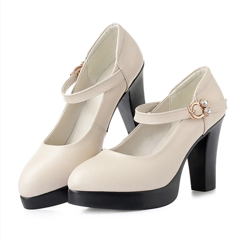 Frauen Sommer Schuhe 2023 Neue High Heel Frauen Party Schuhe Plattform Echtes Leder Mode Rot Hochzeit Schuh Büro Schuhe Frauen