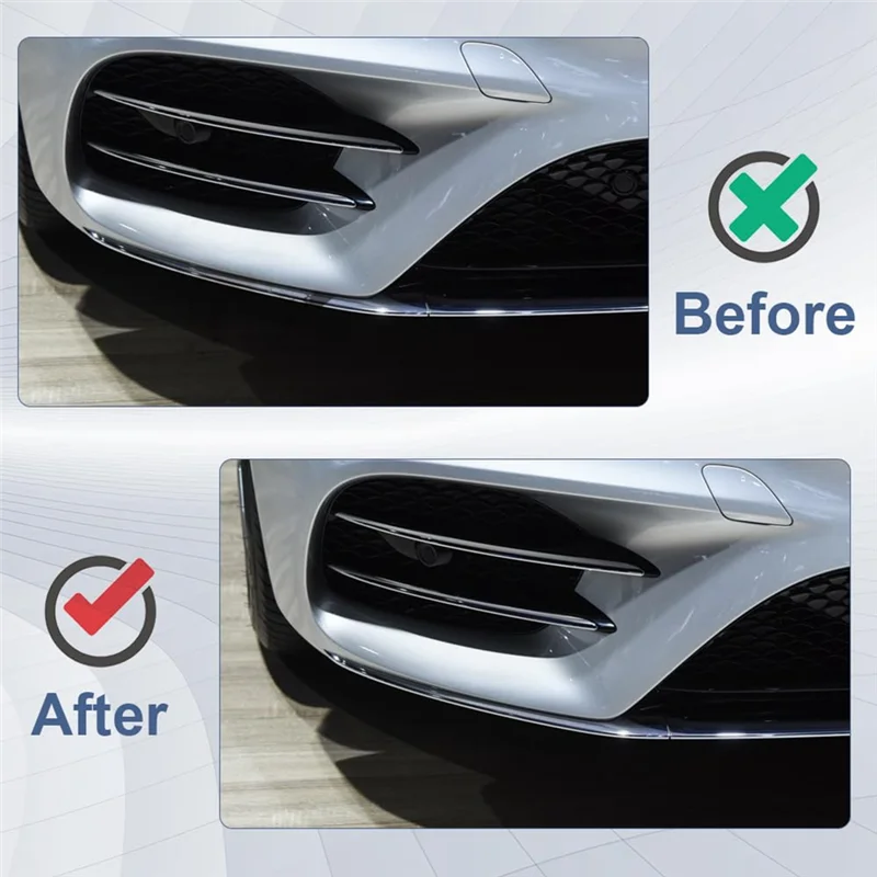 Efficientt-1 Pcs Front Bumper Chrome Decorative Strip Front Bumper Bright Strip For Mercedes Benz S-Class W222