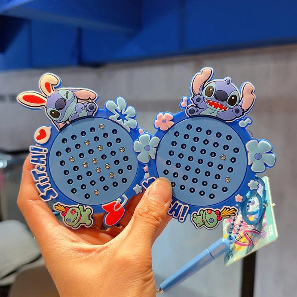 Genuine Disney Lilo & Stitch Cartoon Keychain Anime Stitch Fun Magnetic Educational Toys For Woman Handbag Display Birthday Gift view 3