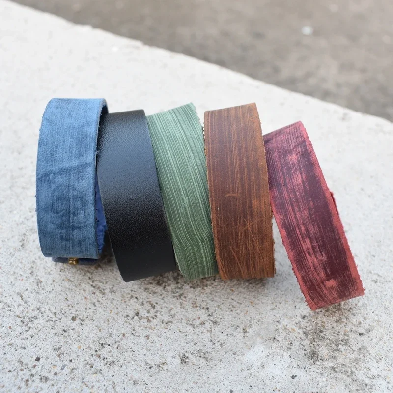 Fashion Jewelry Vintage 5 Colors Smooth Glossy Leather Bracelet Charm Jewelry Bracelets Bangles Cuff Bracelet Men Pulsera Hombre
