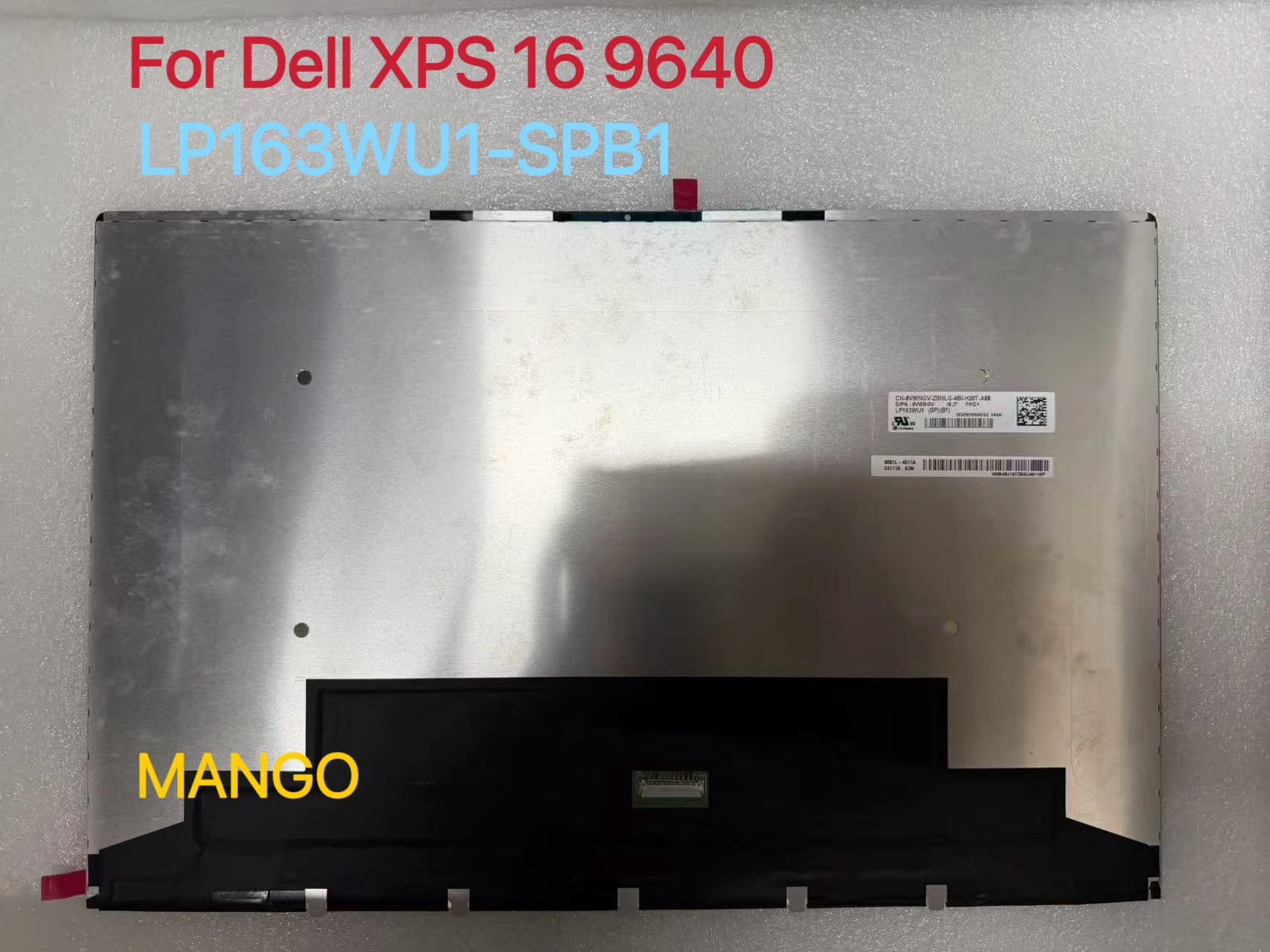 LP163WU1-SPB1 Brand New For Dell XPS 16 9640 P129F 0567R5 16.3
