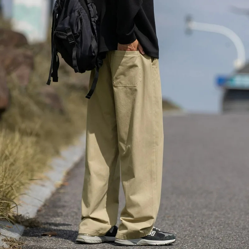 

Outdoor Soft Climbing 100% Cotton Pants Trendy Men Autumn High End Sports Trousers Hiking Mountain Casual Versatile Solid Pants