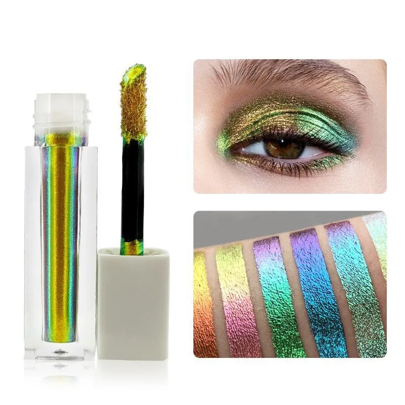 

30pcs Wholesale Chameleon Liquid Eyeshadow Pigments Shimmering Multi Chrome Shifting Eyeshadow Print Your Own Logo Cosmetics