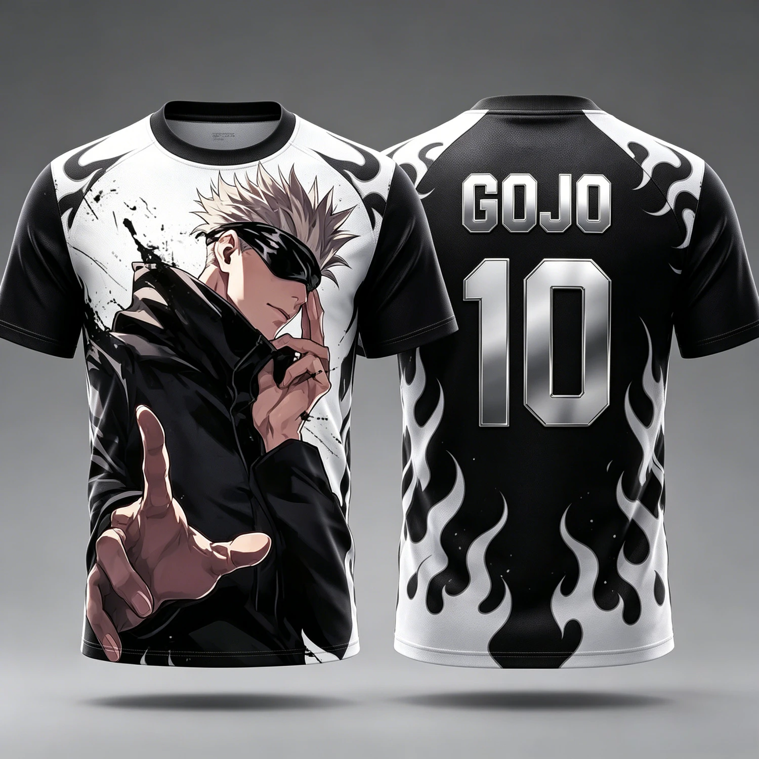 2026 Summer Jujutsu Kaisen Retro Cosplay T-shirt Men's 3D Printed Jiu Jitsu Short-sleeved Family Unisex Children's Sports Shirt