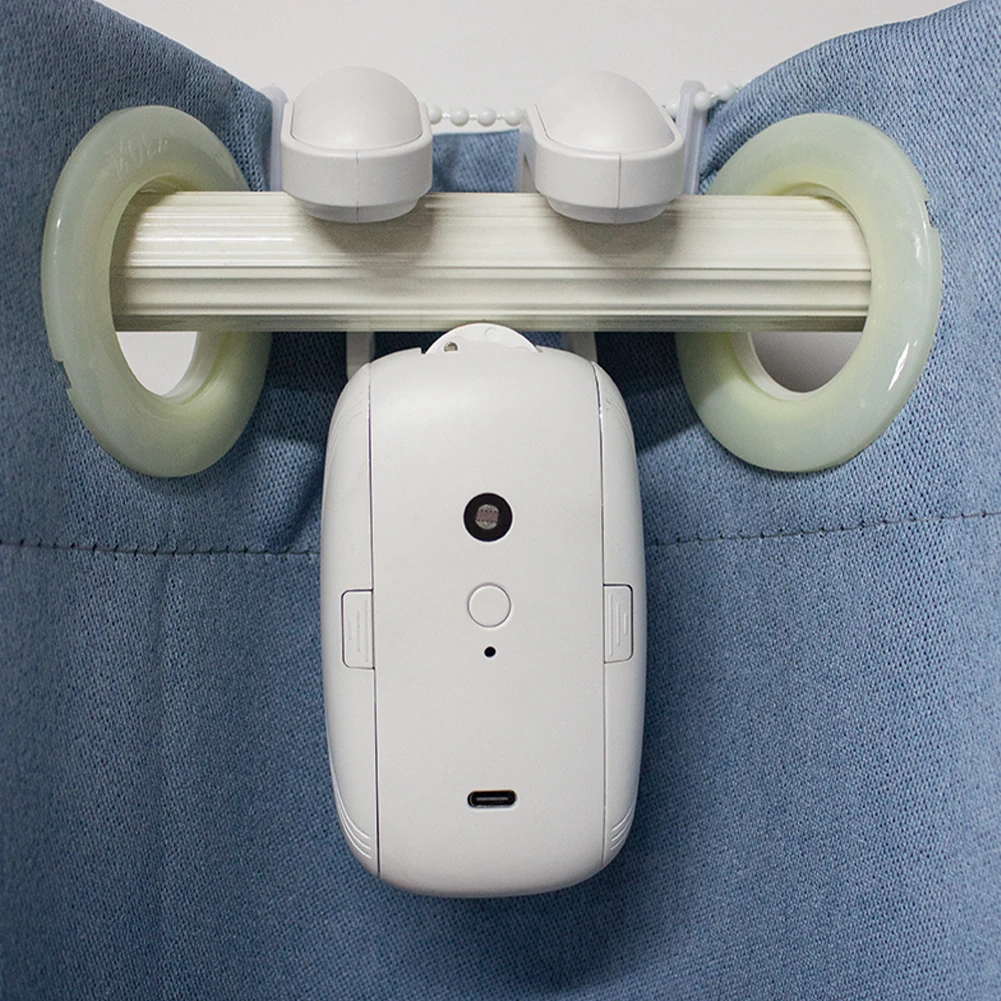 Tuya Mini Smart Electric Curtain Motor التحكم الصوتي Swithbot Smart Curtain APP التحكم متوافق مع Alexa Google Home Motor