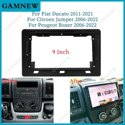 9 inch Car Radio Fascia for Citroen Jumper Peugeot Boxer FIAT Ducato 2006+ car DVD Stereo Frame Plate Adapter Mounting Dash