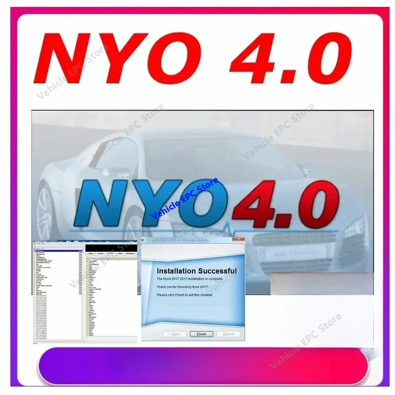 Hot 2017 NYO 4 Full Database Airbag for Carradio Dashboard+IMMO+Navigation Auto Data Repair Software Disk Car Radio nyo4 full