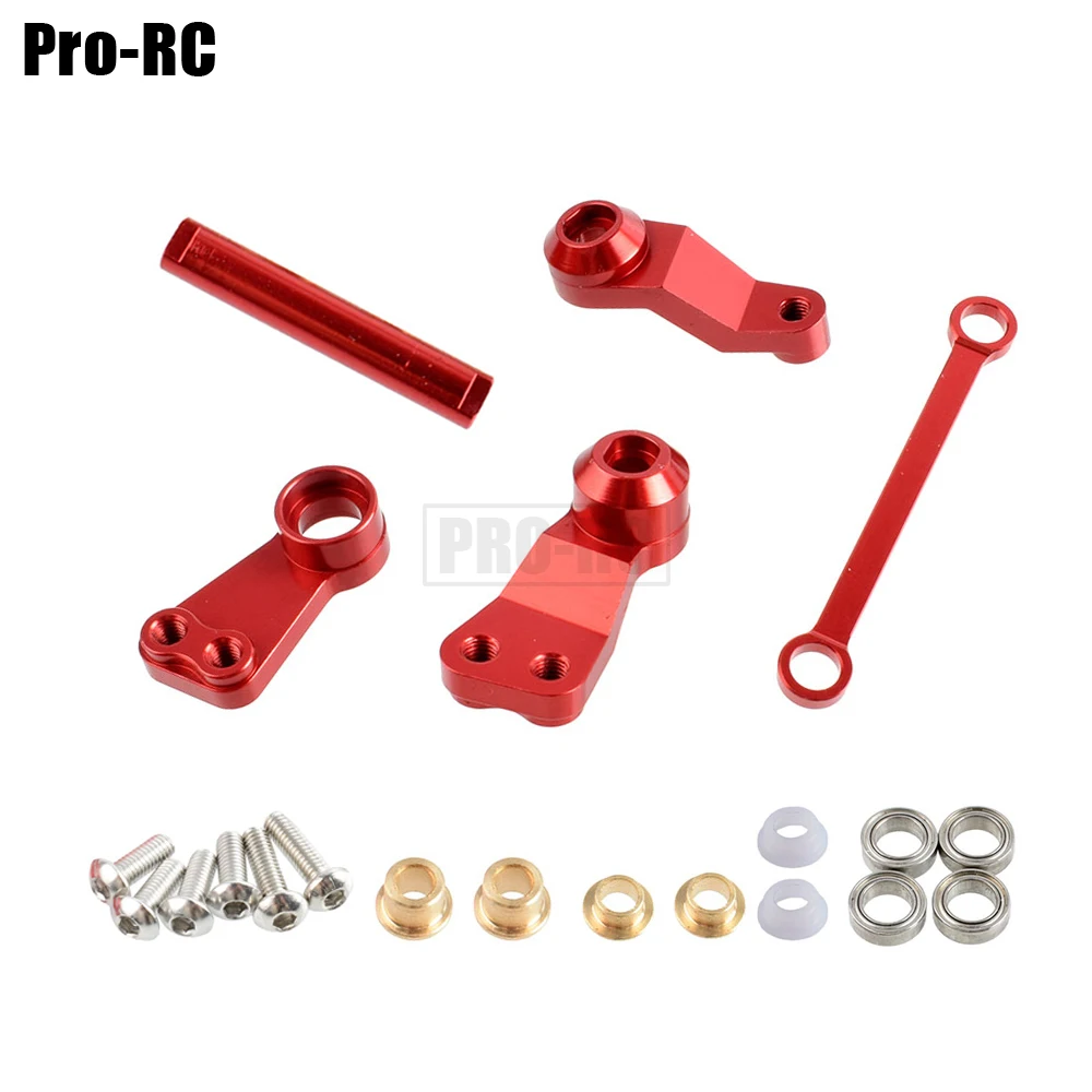 1Set Aluminum Bearing Steering Bell Crank Assembly #CC048 Upgrade Accessories for RC Model Cars 1/10 Tamiya CC-01 CC01