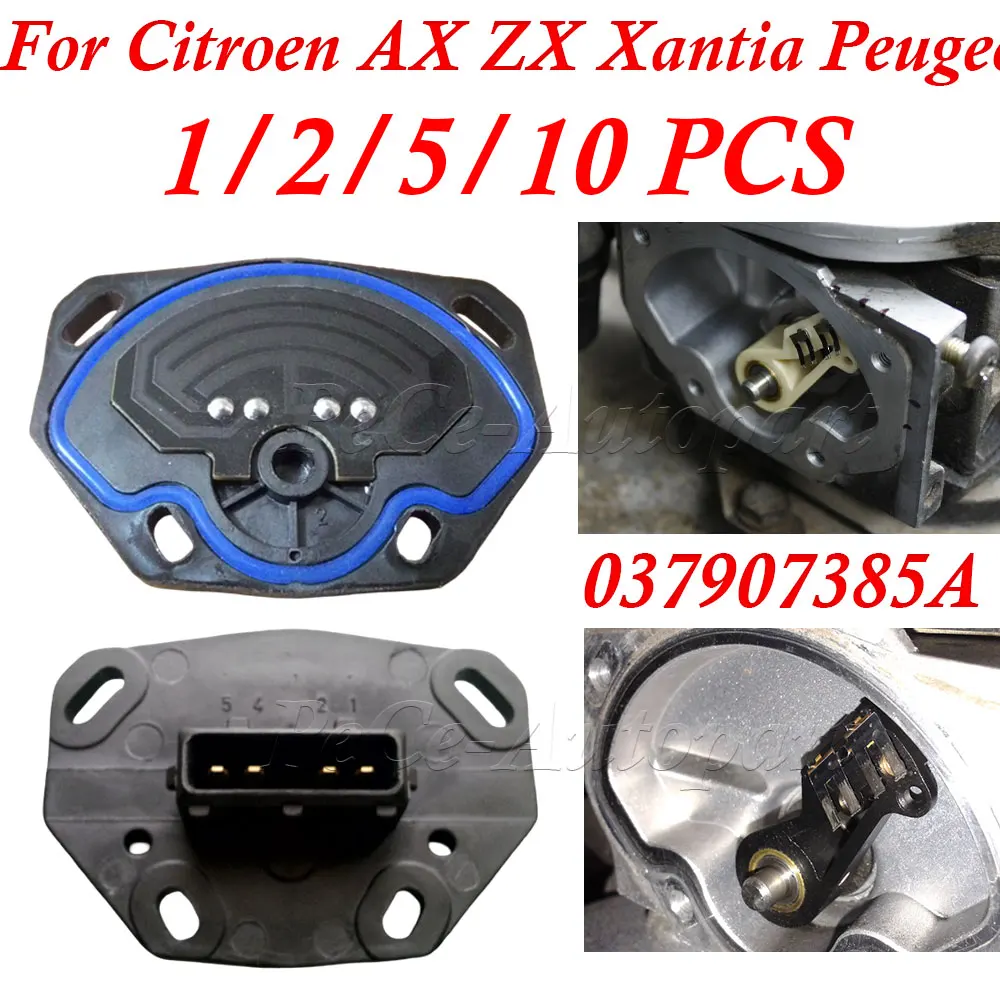 Throttle Position TPS Sensor For Audi 80 1.8 VW Golf GL Monoponto 1.8 Jetta Seat Skoda Passat 037907385A 3437022 05113302