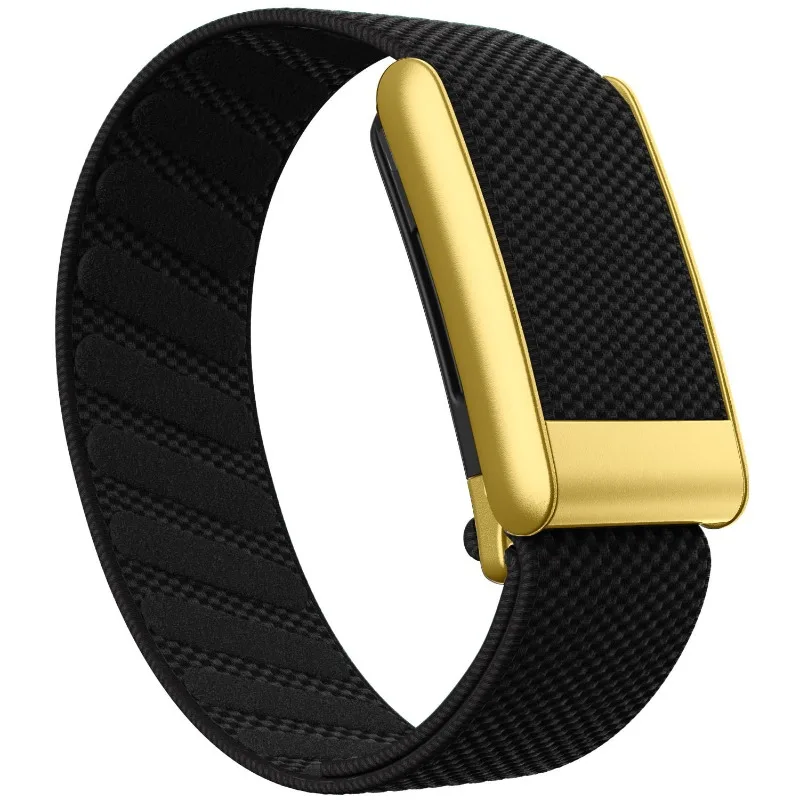 Suitable for Whoop 5.0 PEAK/ONE/LIFE wristband elastic band sports nylon strap MG with gold frame