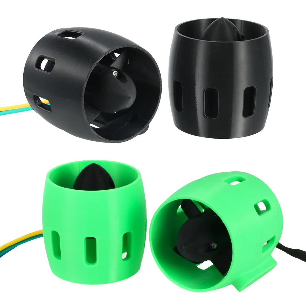 Propulsor Subacuático Verde y Negro de 4 Aspas CW CCW, Motor Compatible con Baterías Lipo 3S para Barcos RC y Lanchas
