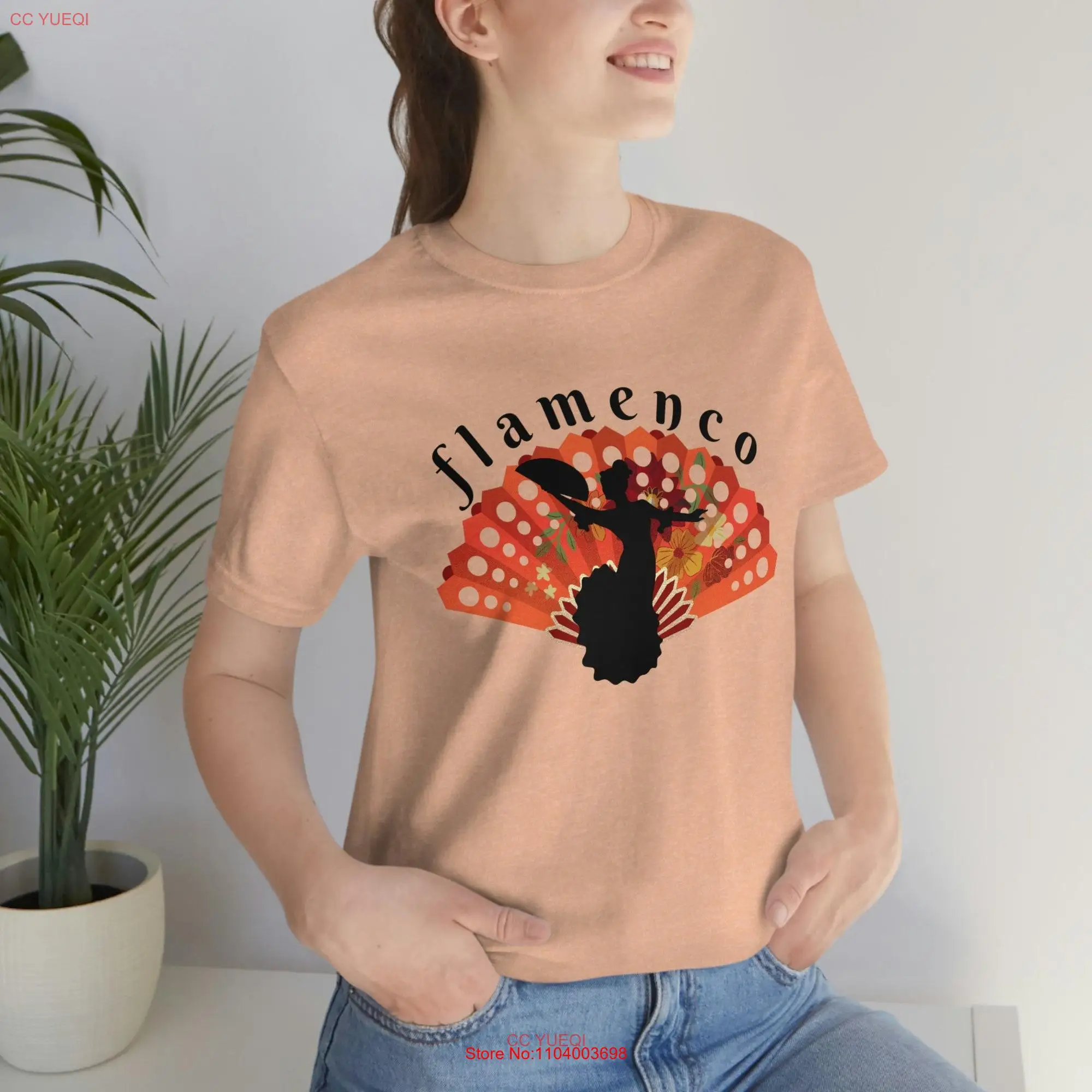 Flamenco T Shirt Girl Dancing Spanish Teacher Bilingual Dual Language Instruction long or short sleeves