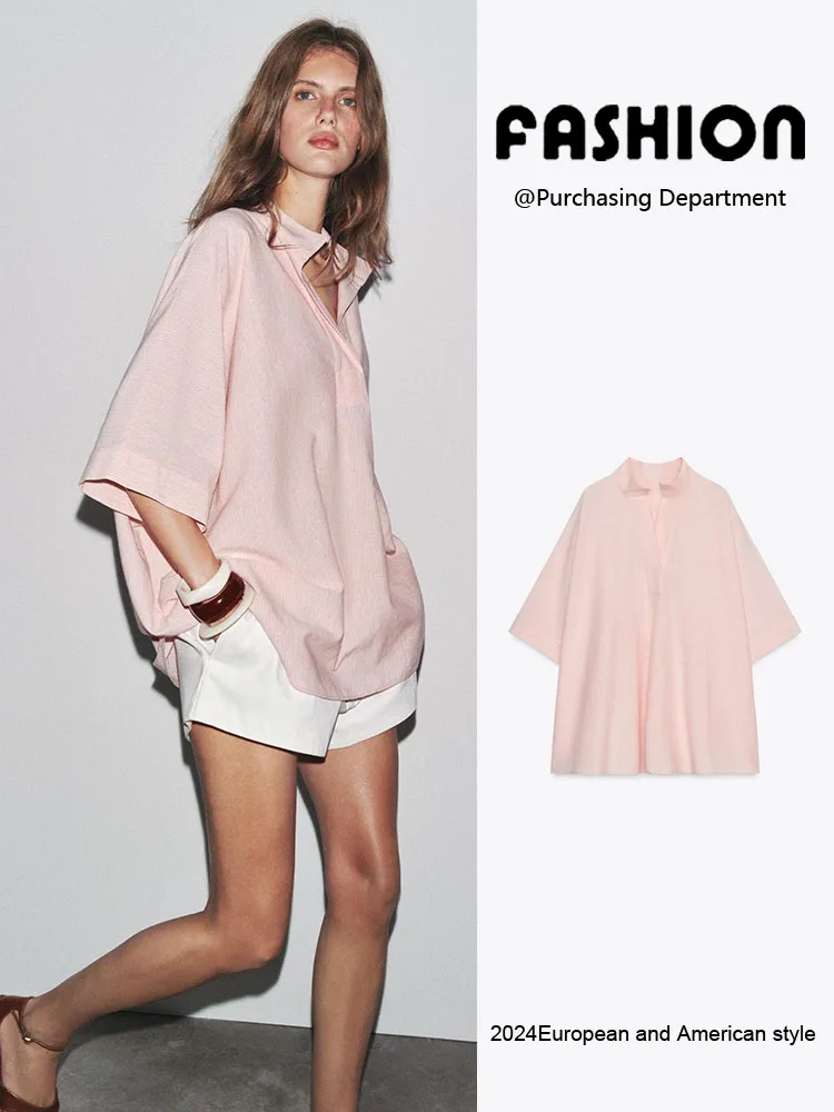 

Comfortable Casual Striped Cape Sle irt New Autumn Women's Faion Knitted Sweater ort Sve Button up Pure Color Design