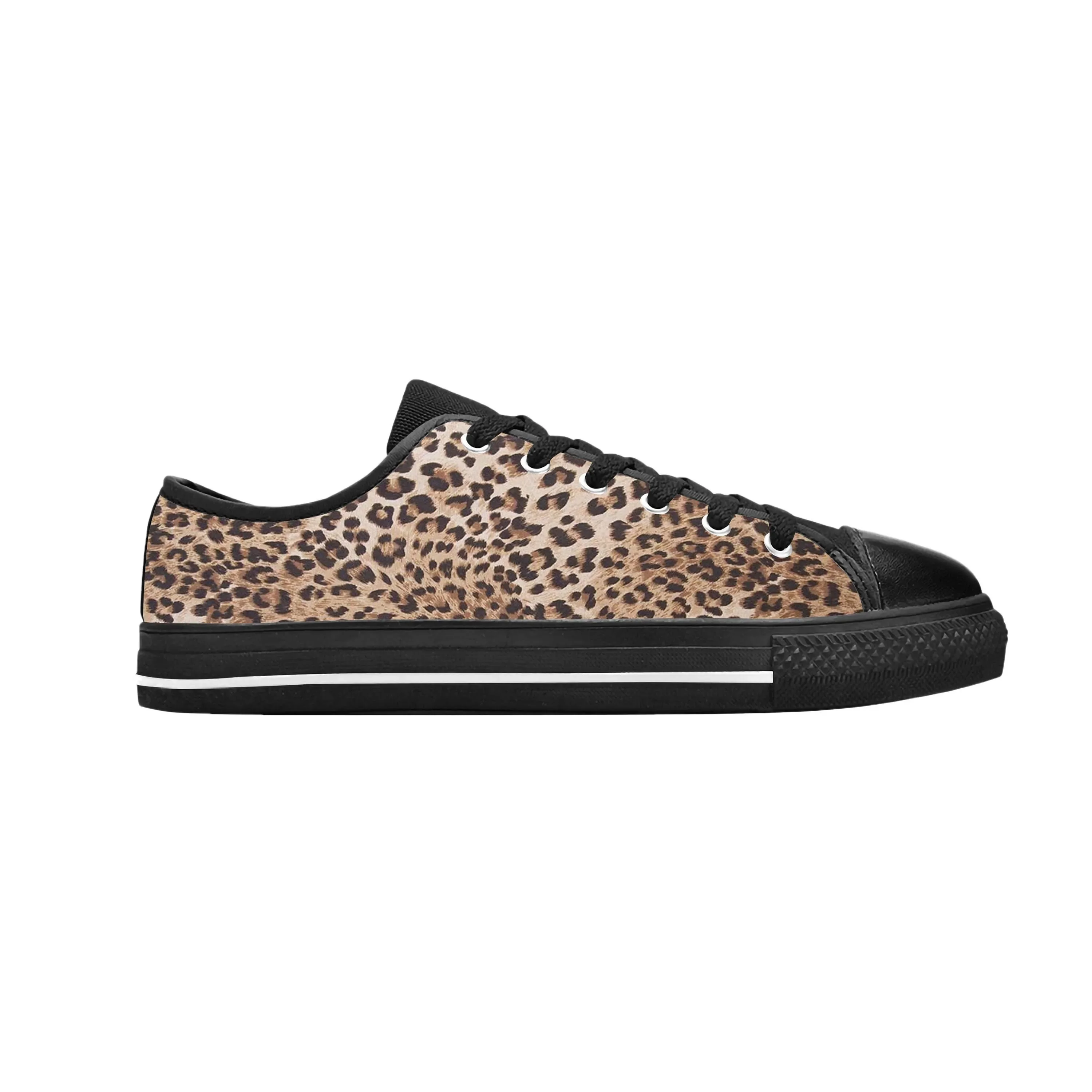 Animal Panther Leopard Print Skin Pattern Fashion Casual Cloth Shoes Low Top Comfortable Breathable 3D Print Men Women Sneakers