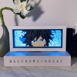 Anime Paper Cut Shadow Box Light Remote control model multiple colors Gamer Bedroom Decoration Party Light Decoration