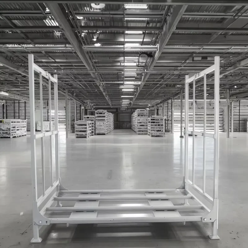 OEM 5-Layer Foldable Galvanized Steel Warehouse Rack Durable Protection Heavy Construction for Fire Wood Storage