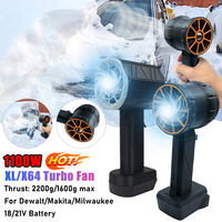 Violent Fan XL Turbo Jet Fan 2200g Thrust Dust Cleaner Car Washer Motor Jet Blower for Dewalt/Makita/Milwaukee 18/21V Battery