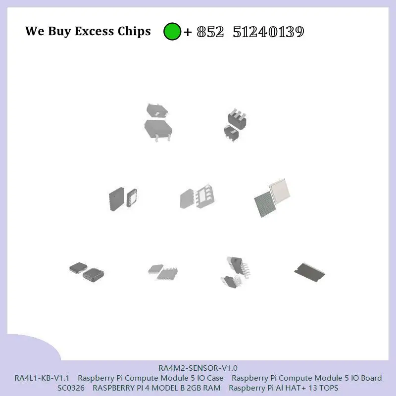 chip chip Integrated circuit chip MCU chip RA4M2-SENSOR-V1.0 RA4L1-KB-V1.1 Raspberry Pi Compute Module 5 IO Case