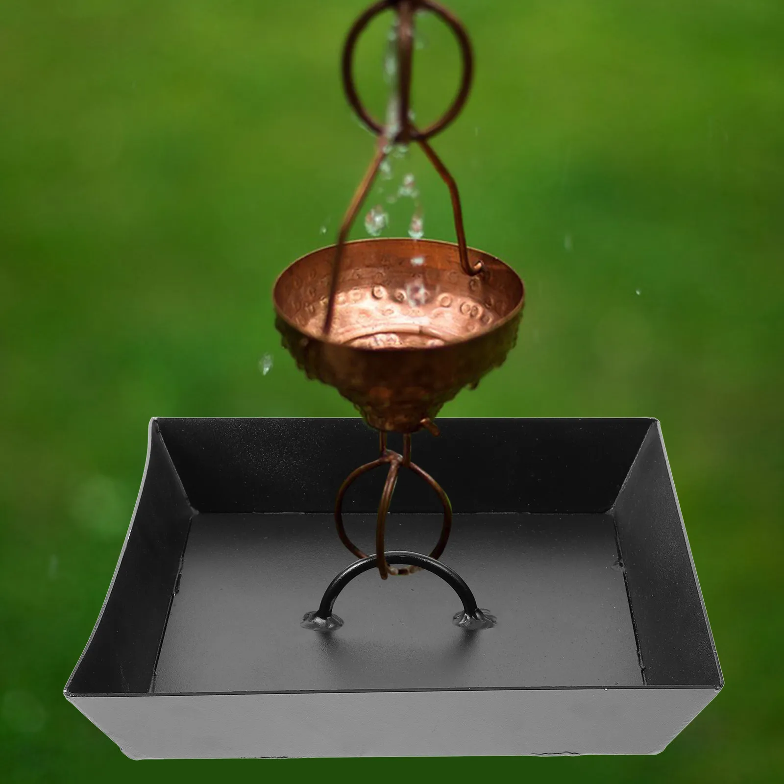 Garden Porch Aluminium Alloy Rain Chain Decorative Metal Rainchains for Gutters Rain Chain Basin Decorative Chimes Cups