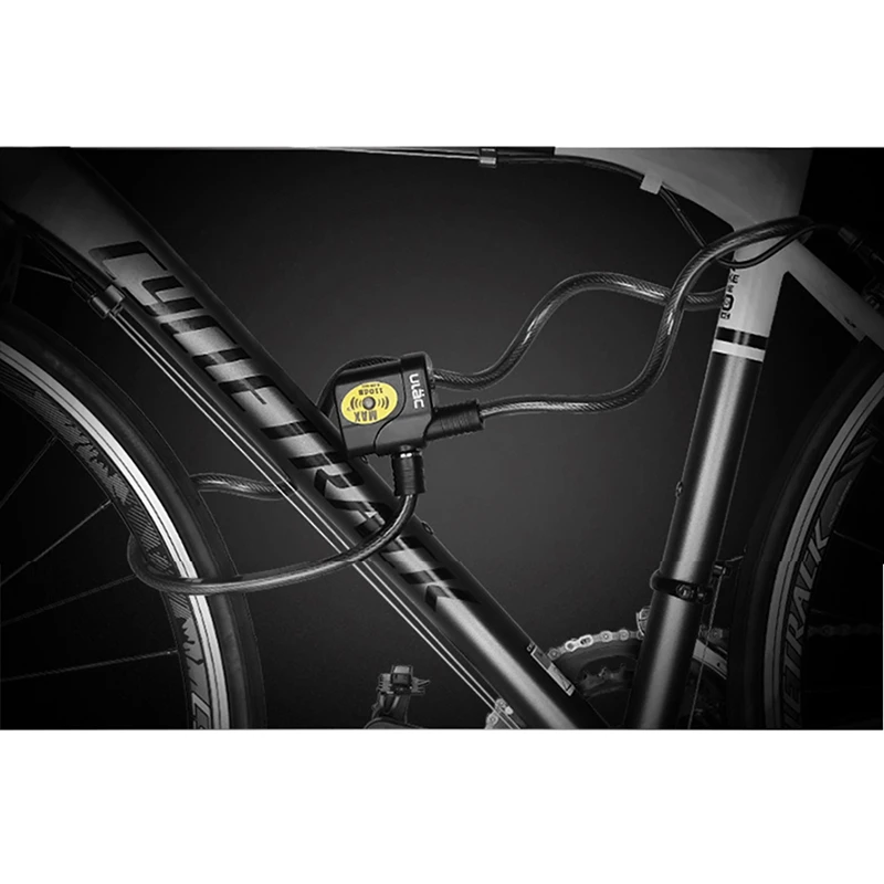 Cerradura de bicicleta ULAC, cerradura de alarma electrónica para ciclismo, Cable fuerte de 110Db, cerraduras antirrobo para bicicleta de carretera, candados de Cable seguros