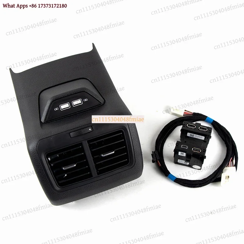 5GG864298B Rear Air Outlet Vent Trim Frame Center Armrest With Type-C USB Charging For VW Golf 7 MK7 Universal Accessory