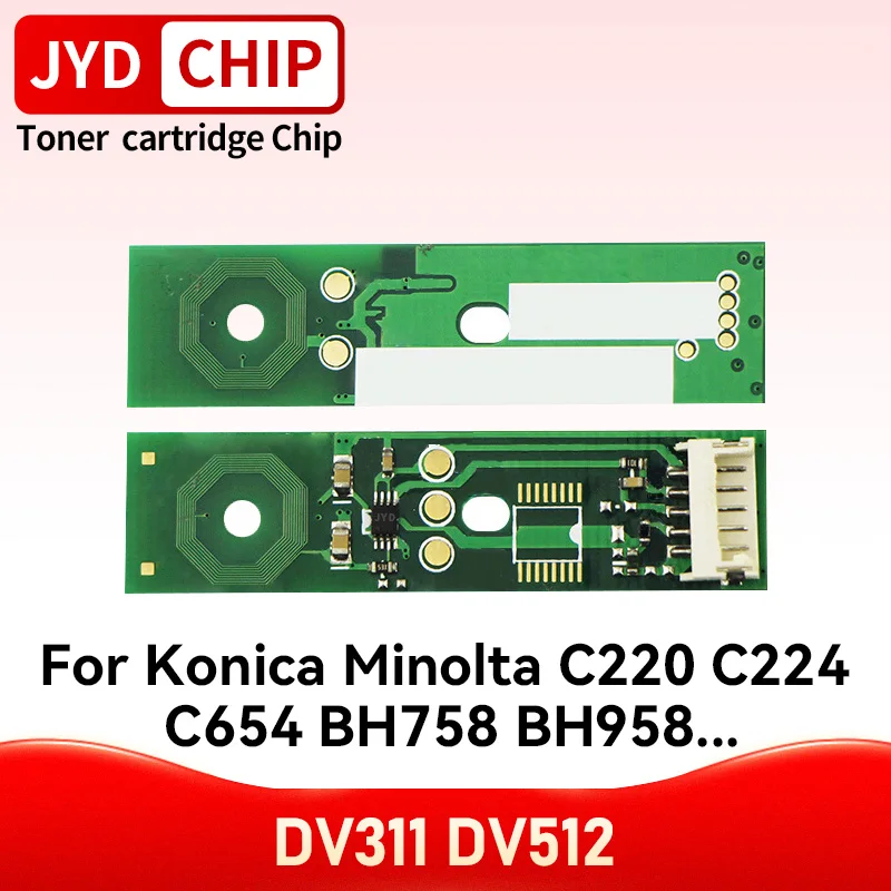 12PCS DV311 DV512 Developer Reset Chip For Konica Minolta Bizhub C224 C284 C364 C454 C554 C220 C280 C360 224 284 364 454 554