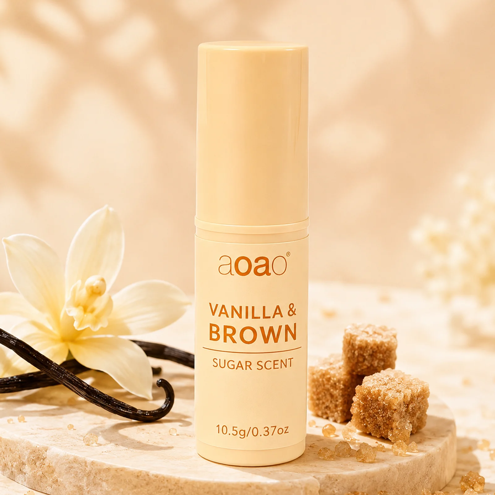 Vanilla Brown Sugar Solid Perfume Stick 10.5g – Long-Lasting Portable Scent Balm, Travel-Size Fragrance for Men & Women, Daily U