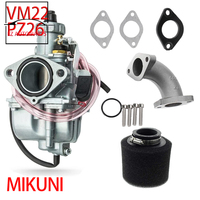 VM22 26mm Carburetor for Mikuni Pit Dirt Bike 110cc 125cc 140cc Lifan YX Zongshen Pit Dirt Bike XR50 CRF70 KLX BBR Apollo
