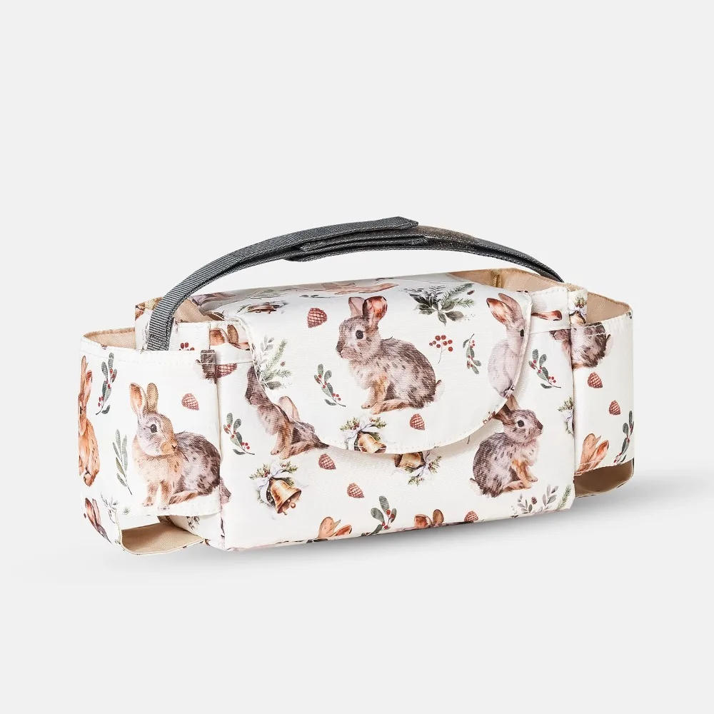 Multifunctional Baby Stroller Bag Waterproof Large Capacity Stroller Storage Hanging Bag Baby Care with Multiple Pockets