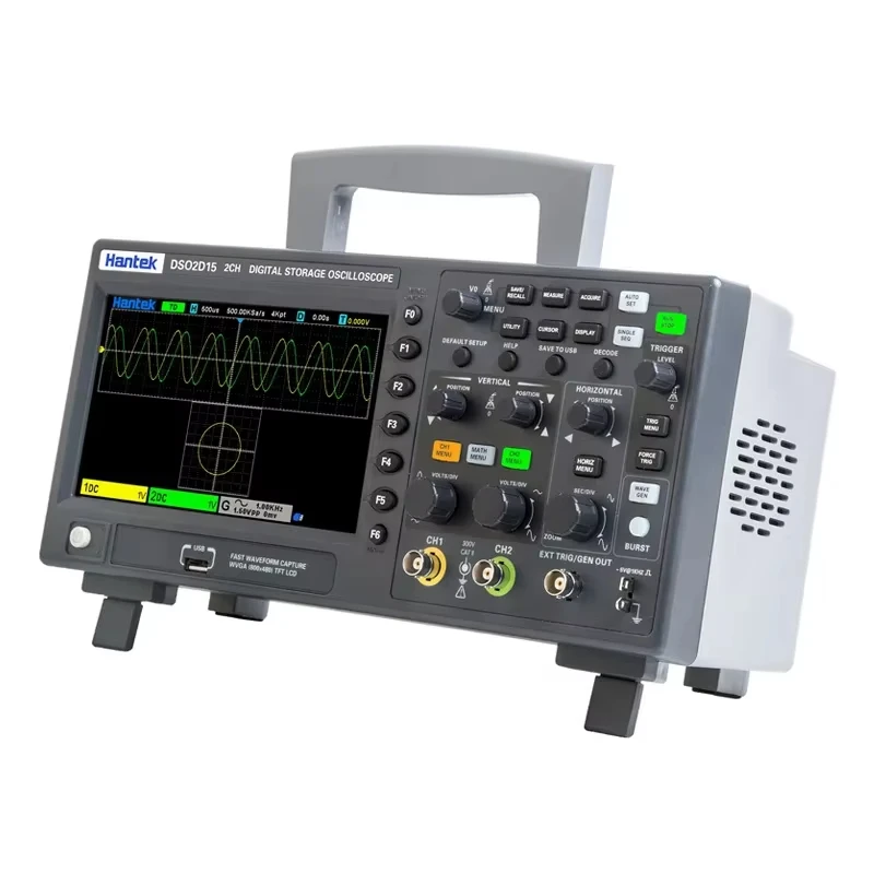 DSO2C10 DSO2D10 DSO2D15 Digitale Opslag Oscilloscoop 2-kanalen 150MHz 1GSa/s 8Mpts Signaalgenerator Voltmeter Frequentiemeter