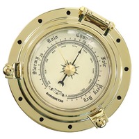 Gold Marine Boat RV Yacht Rome Vintage Barometer Air Gauge for Navigation