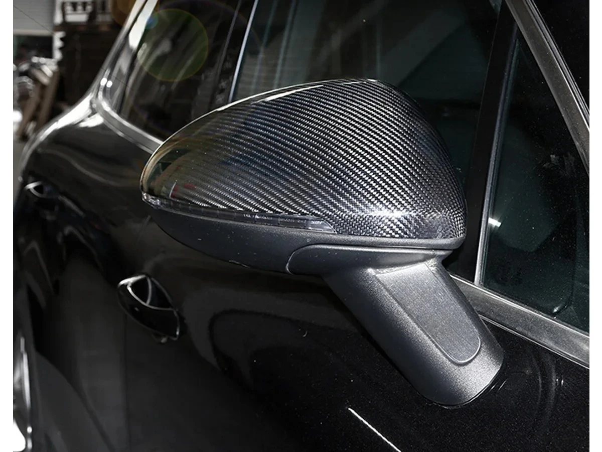 

For Porsche Macan Dry Carbon Fiber Mirror Case, Dry Carbon Reverse Mirror Cover Small Cayenne Mirror Cover Body Kits Accessories