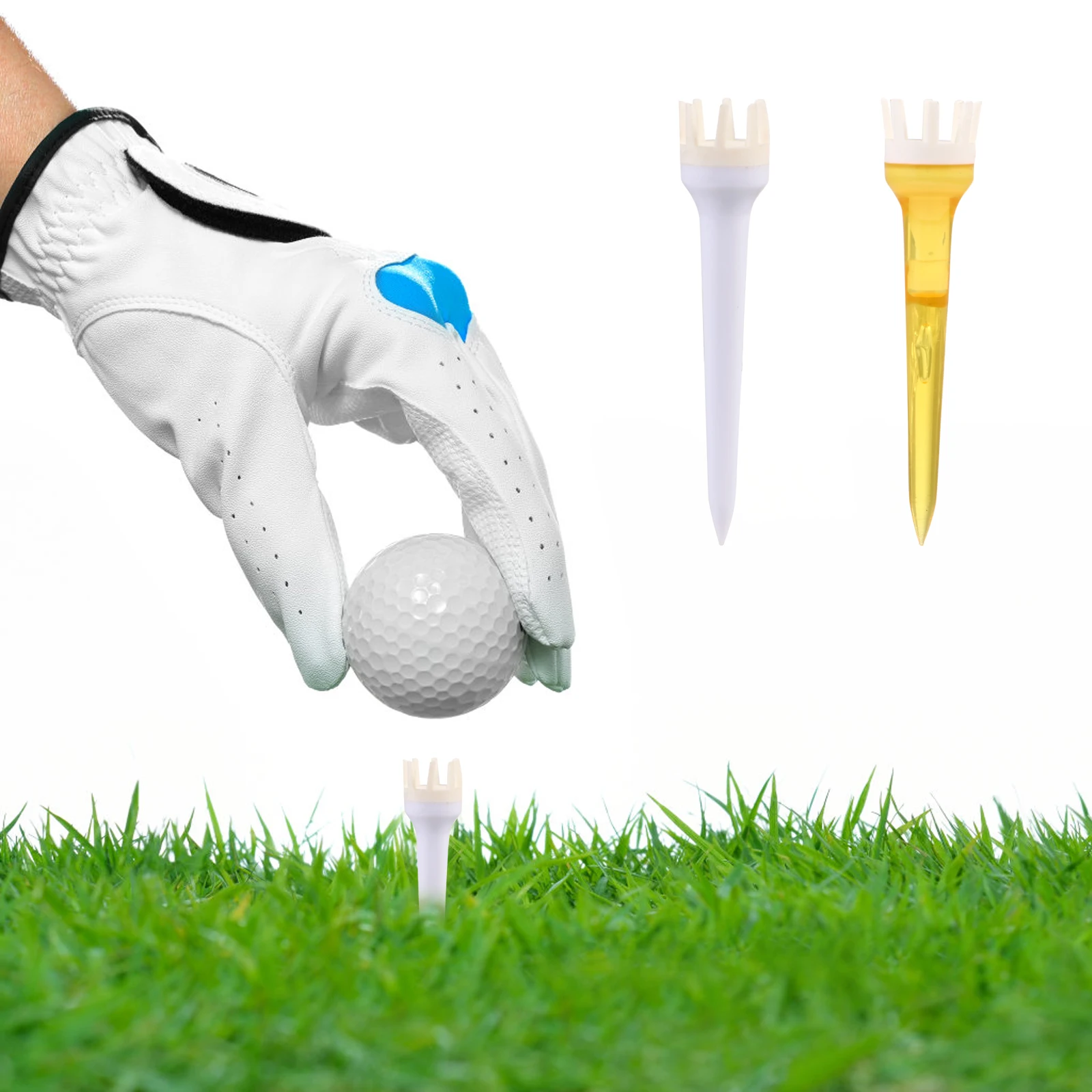 

10pcs Golf Ball Racks Unbreakable Durable Lightweight Portable Golf Accessories Equipment Tees Holders Supplies