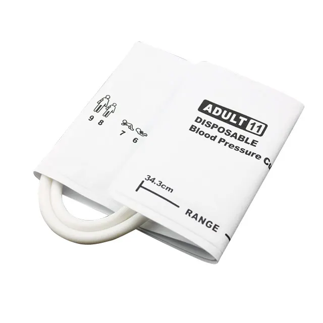 10pc Disposable medical supplies 20-27cm double tube NIBP cuffs adult disposable pressure cuffs